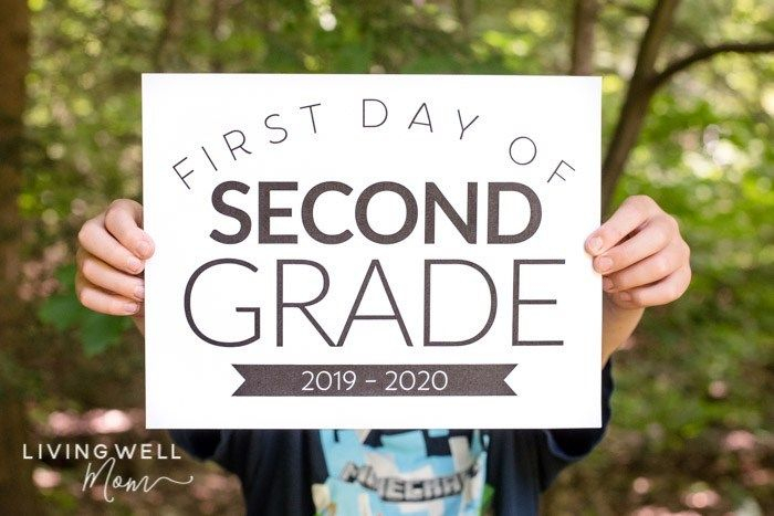 2019 2020 First Day Of School Signs Free Printable For Preschool To 