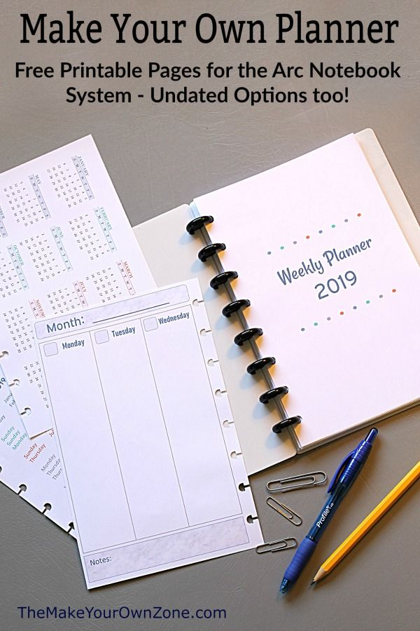 2019 Free Printable Planner Pages Planner Printables Free Printable 