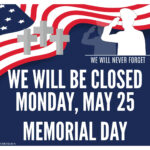 4 Memorial Day 2020 Horz Holiday Signs USA