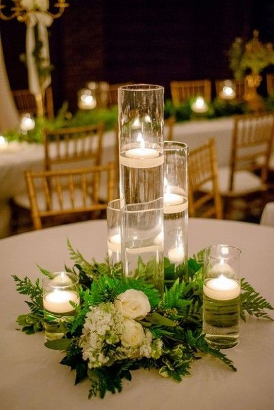 40 Glass Cylinder Wedding Centerpiece Ideas Hi Miss Puff