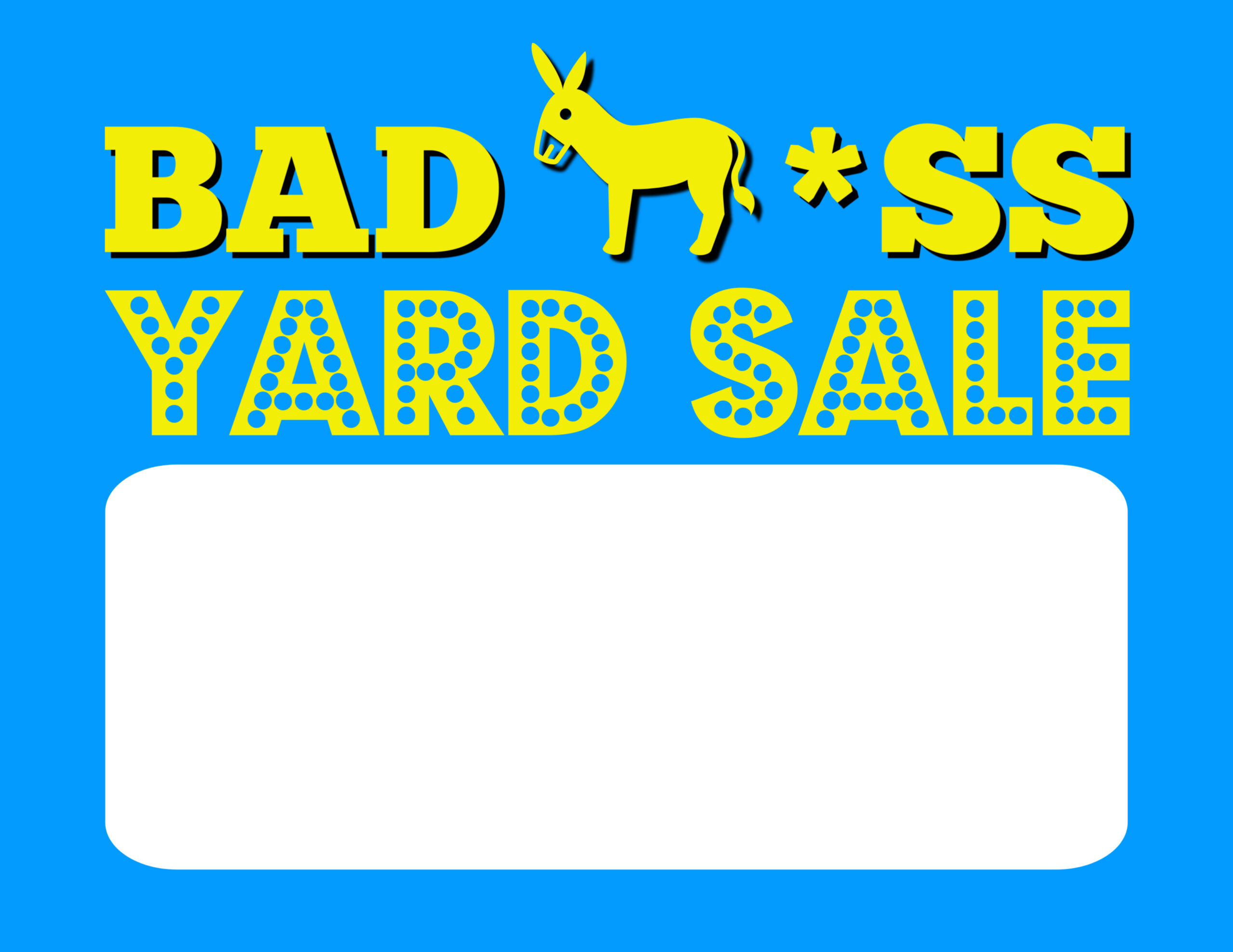 5 DIY Printable Fun Garage Yard Sale Signs