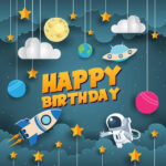 Birthday Celebration Birth Day Event Vector Illustrator Template