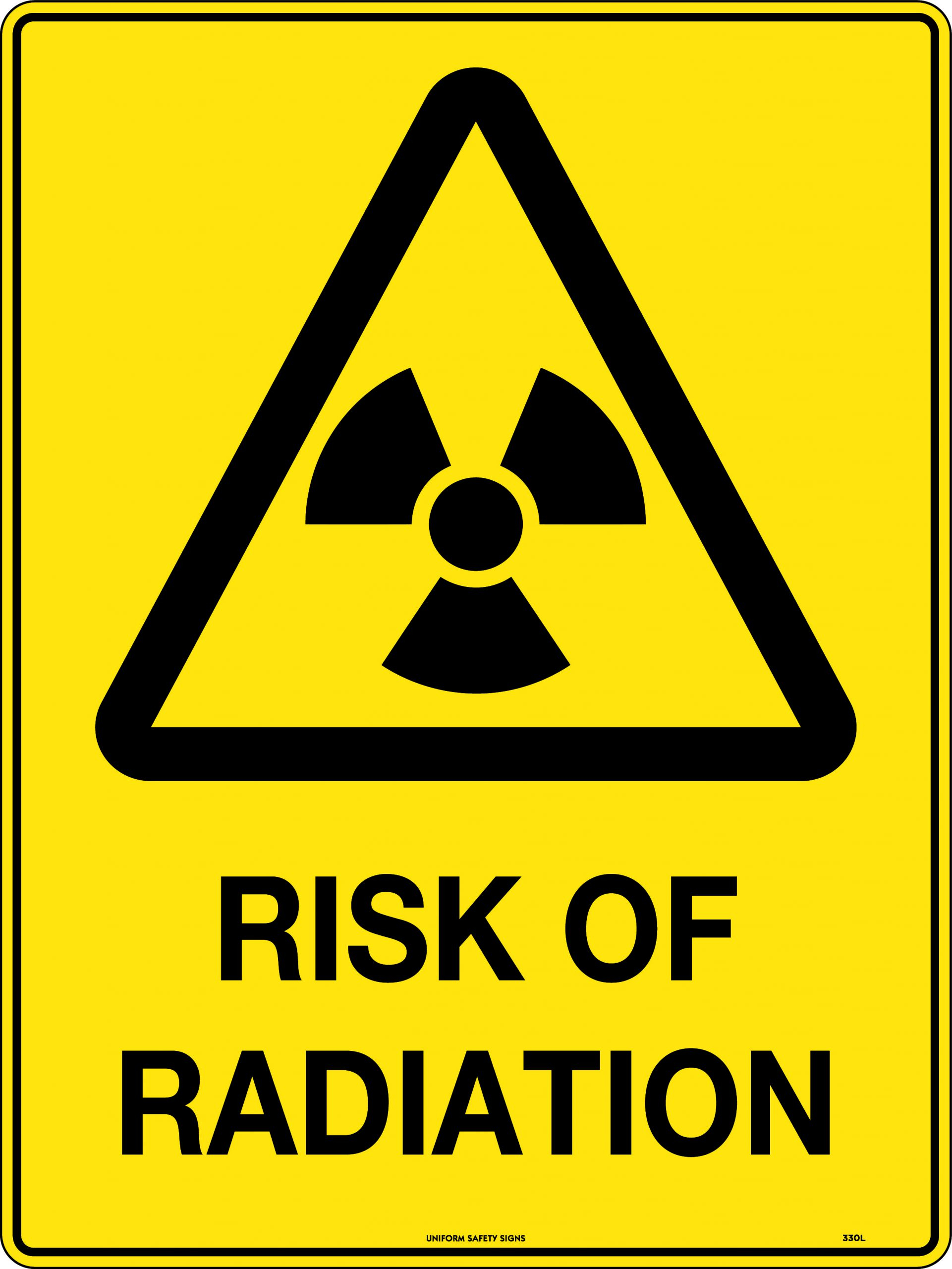 Caution Risk Of Radiation Uniform Safety Signs