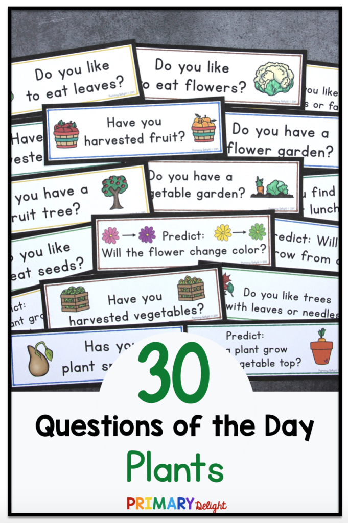 Celebrate Spring Or The Fall Harvest With Daily Plant themed Questions 