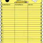 Cute And Simple Mickey Mouse Sign in Sheet For Back2school Night Or