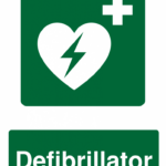 Defibrillator Signs Poster Template