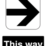 Directional Signs Poster Template