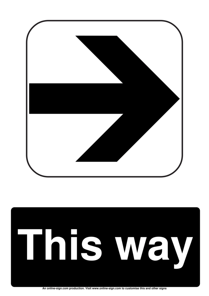 Directional Signs Poster Template