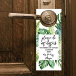 Do Not Disturb Door Hanger Wedding Door Sign Printable Etsy Wedding