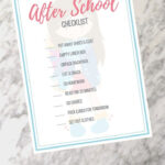 Editable After School Checklist Printable Etsy In 2021 After School