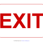 Exit Signs Poster Template