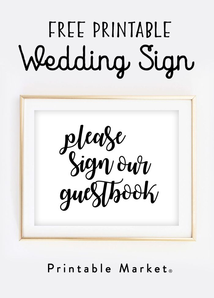 Find The Perfect Printable Printable Market Free Wedding Printables 