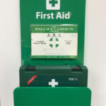 First Aid Kit And Accident Book Holder Wall Mounted Sign