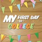 First Day Of College Sign Wood Woo Jr Kids Activities