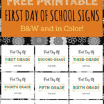 First Day Of School Printable FREE 2021 2022 School Year Kindergarten