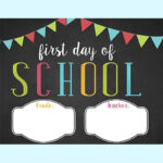 First Day Of School Template Free Printable Freebie Finding Mom