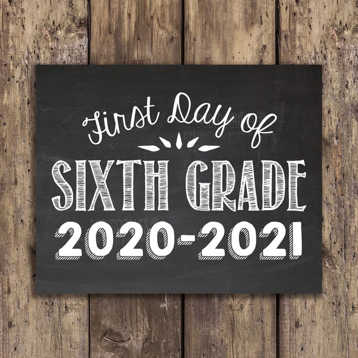 First Day Of Sixth 2020 2021 Sixth 2020 2021 Printable Etsy School 