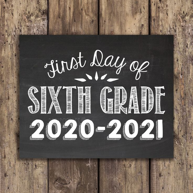 First Day Of Sixth 2020 2021 Sixth 2020 2021 Printable Etsy School