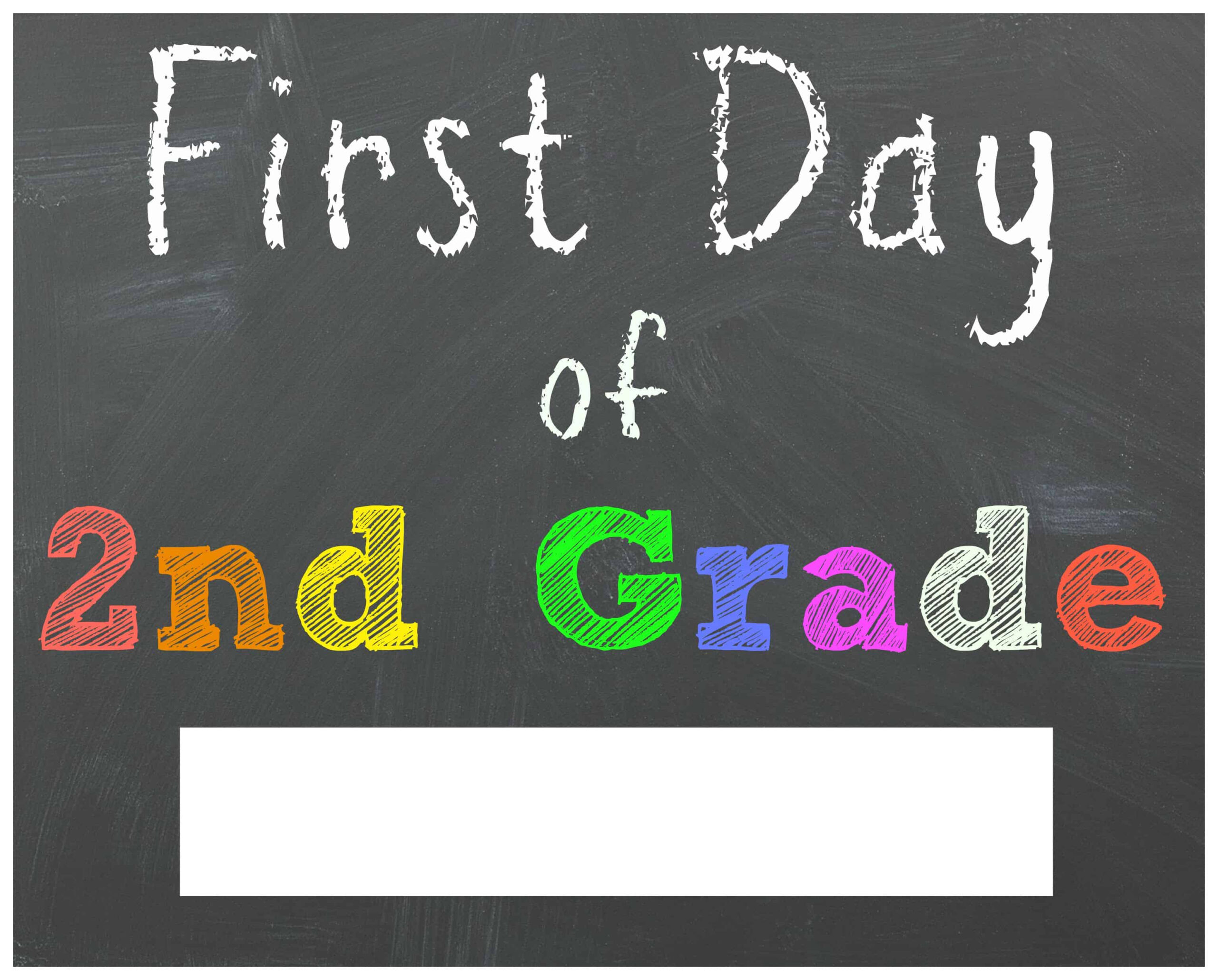 FREE Back To School Printable Chalkboard Signs For First Day Of School 