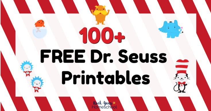 Free Dr Seuss Printables With 100 Ways To Boost Learning Fun Dr 