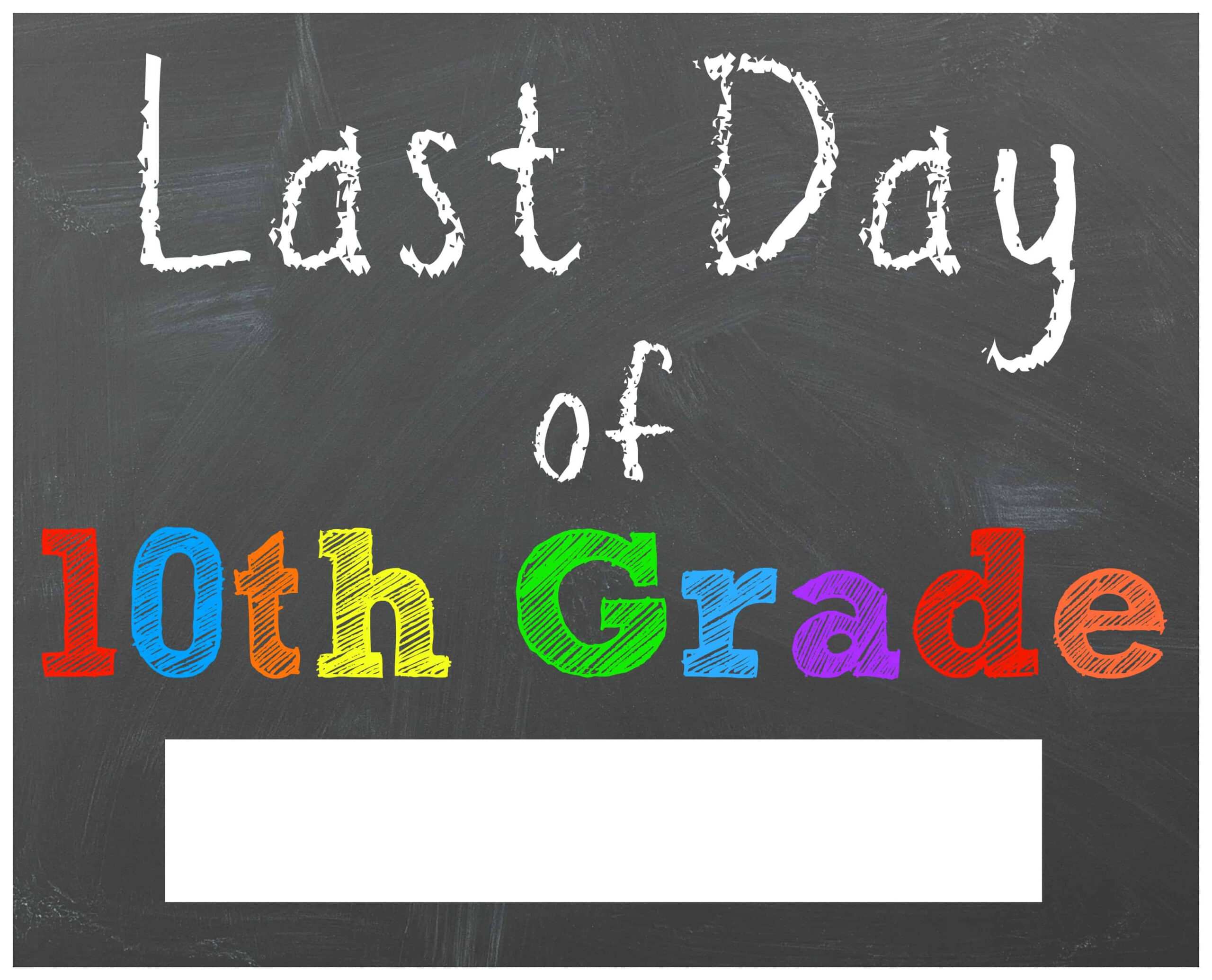 FREE Last Day Of School Printable Chalkboard Signs Mama Cheaps