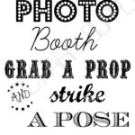 FREE Photo Booth Sign Printable Photo Booth Props Free Photo Booth