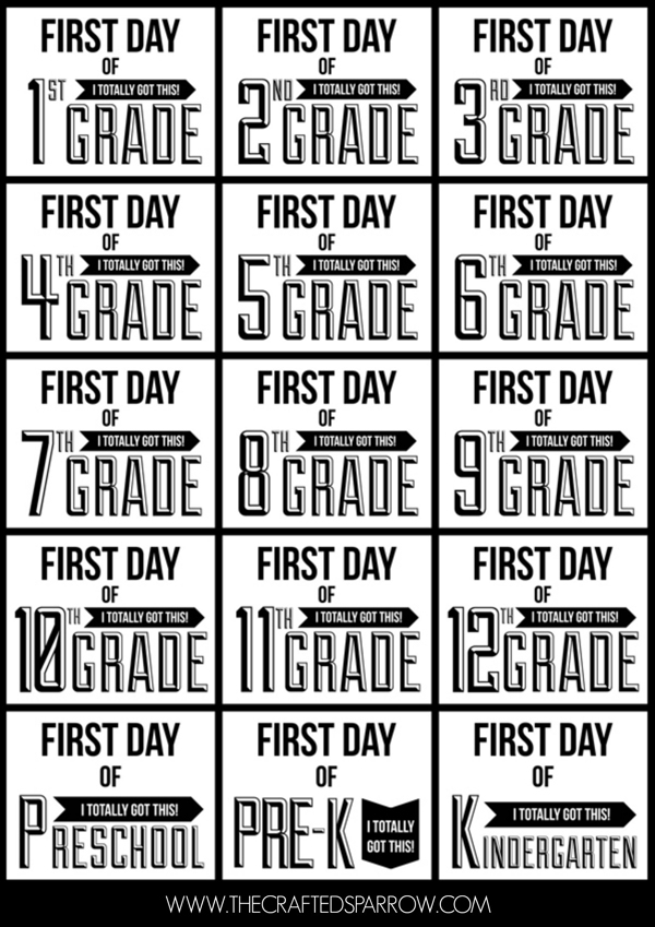 Free Printable Back To School Signs