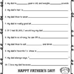 Free Printable Father s Day Questionnaire Fathers Day Questionnaire