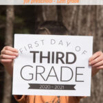 Free Printable First Day Of School Sign For All Grades 2020 2021