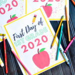 Free Printable First Day Of School Signs 2020 2021 The Cards We Drew