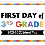 Free Printable First Day Of School Signs Preschool 12th Grade