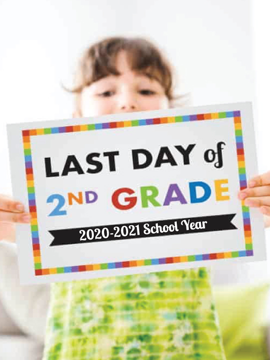 Free Printable Last Day Of School Signs Preschool 12th Grade