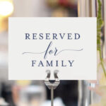 FREE Reserved Printable Reserved Wedding Sign Reserved Table Sign