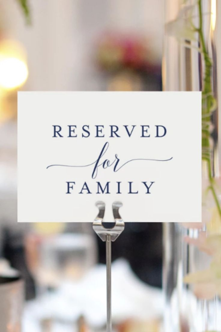 FREE Reserved Printable Reserved Wedding Sign Reserved Table Sign 