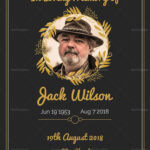 Funeral Invitation Card Template Funeral Invitation Celebration Of