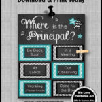 Gift For School Principal Office Door Sign Where Is The Etsy