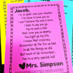 Goodbye Letter For The End Of The Year Student Teacher Gifts Letter