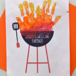 Handprint Grill And Gift Idea For Father s Day BBQ Loving Dads Kids