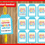 Hope Your Summer Bubbles With Fun Editable End Of School Etsy