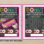 INSTANT DOWNLOAD Dunkin Donuts Inspired Teacher Appreciation Teacher