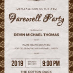 Instantly Download Free Farewell Invitation Template Sample Example