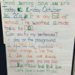 Interactive Morning Meeting Message For Kindergarten first Grade