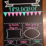 Items Similar To First Day Of School Chalkboard Reusable Fill In The