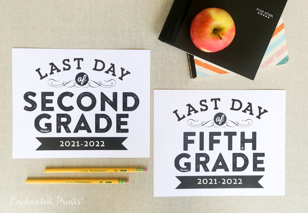 Last Day Of School Sign 2021 2022 Preschool Pre K Grades Etsy