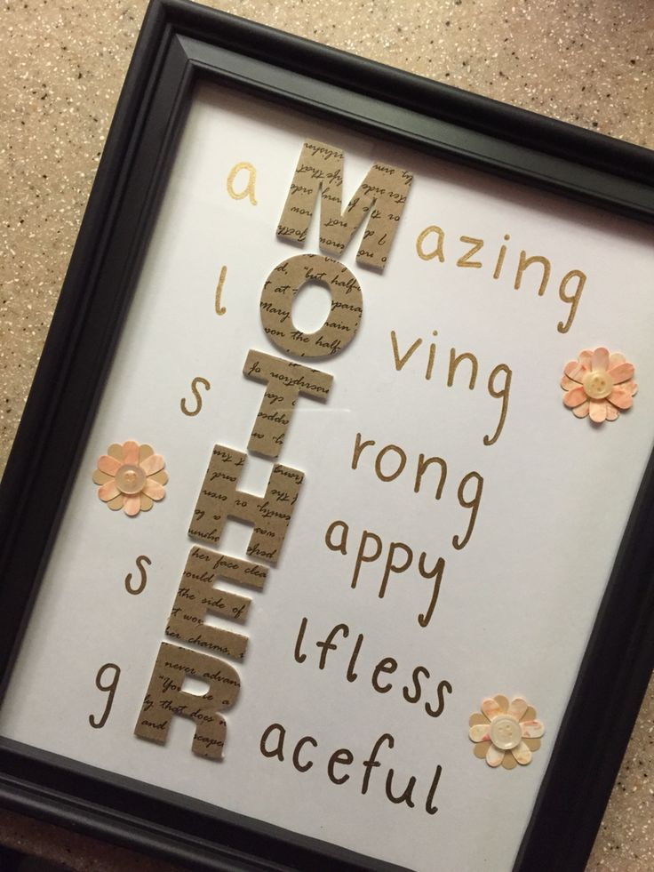 Mother s Day Gift Easy Cheap Mother Frame Diy Gifts For Kids