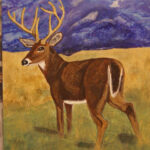 My First Deer Painting It s Done With Acrylic Paints Deer Painting