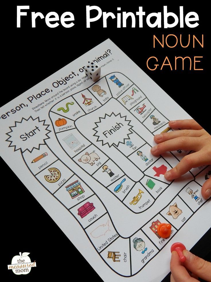 Noun Game Teaching Nouns Nouns Activities Nouns Kindergarten