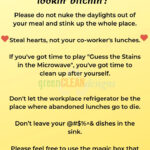 Office Kitchen Etiquette Funny Rules Greencleandesigns Office