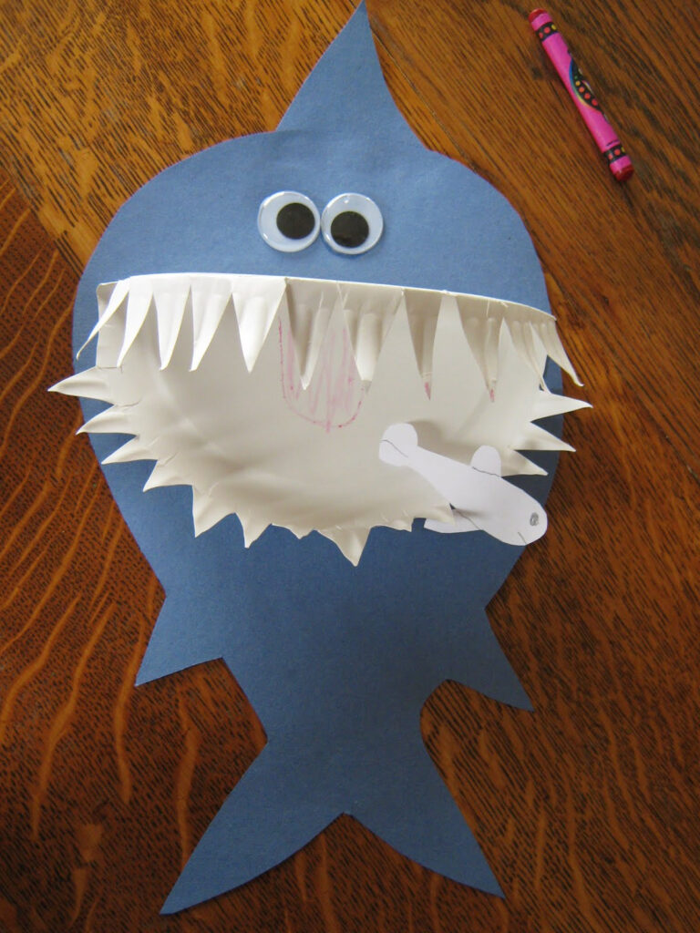 Paper Plate Shark Fun Family Crafts