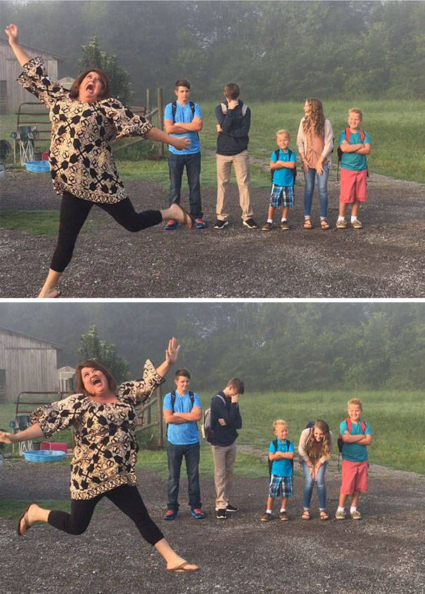 Parents Have Hilarious Reactions To The First Day Of School 24 Pics 